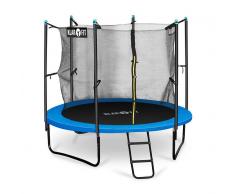 KLARFIT Rocketboy 250 Cama elástica Trampolin 250cm Red de seguridad Azul (FIT11-Rocketboy250)