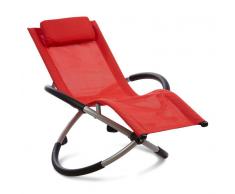 Blumfeldt Chilly Willy hamaca para niños tumbona silla de jardín textil roja (HMD1-Chilly-Willy-R)