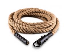 Capital Sports Power Rope Cuerda para impulsar 15m 3,8cm Cáñamo Gancho de techo (FIT13-Monster Rope H)