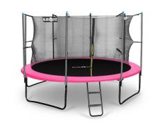 KLARFIT Rocketgirl 366 Cama elástica Trampolin 366cm Red de seguridad Rosa (FIT11-Rocketgirl366)