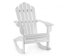 Blumfeldt Rushmore hamaca silla de jardín estilo Adirondack 71x95x105 blanca (GDMB2-Rushmore-White)