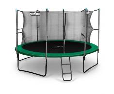 KLARFIT Rocketstart 366 Cama elástica Trampolin 366cm Red de seguridad Verde (FIT11-Rocketstart366)