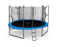 KLARFIT Rocketboy 430 Cama elástica Trampolin 430cm Red de seguridad Azul (FIT11-Rocketboy430)