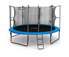 KLARFIT Rocketboy 366 Cama elástica Trampolin 366cm Red de seguridad Azul (FIT11-Rocketboy366)