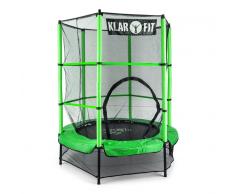 KLARFIT Rocketkid Cama elástica de 140 cm verde (FIT11-Rocketkid)