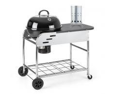Klarstein Meatpacker Set XXL parrilla leña carbón BBQ ahumador + encendido eléctrico (PL-Meatpacker-Set)