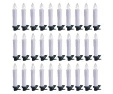 OneConcept Eternal Flame 30 Juego de luces LED para árbol de Navidad 30 piezas Blanco cálido Mando a distancia (LEU11EternalFlame30)