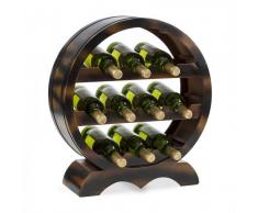 Klarstein Barrica Botellero de madera estantería para vinos de 10 botellas madera de abeto