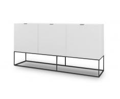 MobilierMoss Kufstein - Aparador color blanco con patas de metal