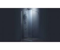 MobilierMoss Mampara de ducha 80, 90, 100 o 120 cm regulable - Luna