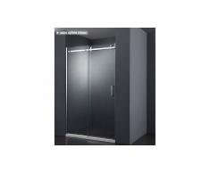 MobilierMoss Mampara de vidrio de 120 o 140 cm con puerta corredera - Carola