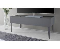 MobilierMoss Mueble TV de diseño 2 cajones lacado mate gris Galatik