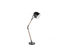 MobilierMoss Lámpara de pie de metal negro - Sortland