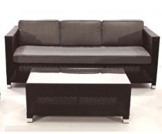 Sofa rattan 3 plazas Kenia