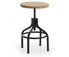 Taburete hierro madera liverpool