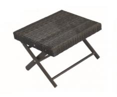 Mesa plegable rattan chocolate Kuta