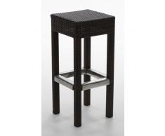 Taburete de rattan chocolate