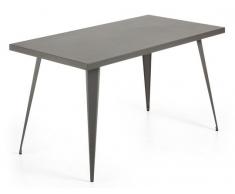Mesa tolix bistro grafito 150x80