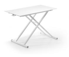 Mesa elevable blanco Lift 110x60
