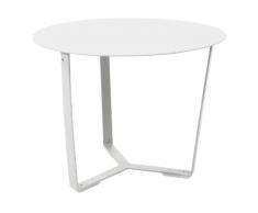 Mesa auxiliar aluminio blanco Samoa