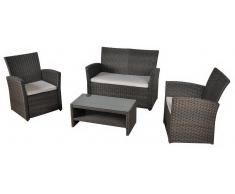 Set sofa de rattan Oliver