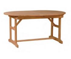 Mesa ovalada extensible madera Zeland