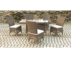 Conjunto terraza clasico rattan Chicago