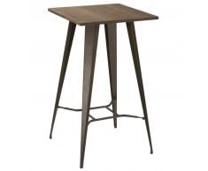 Mesa alta tolix antik old bronce 60x60