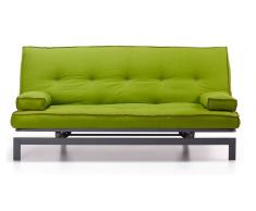 Sofa cama vintage tela verde 195