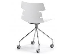 Silla oficina pulmak ruedas blanco