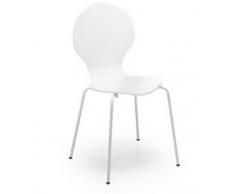 Silla madera blanco gota