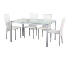 Conjunto mesa sillas Smart blanco