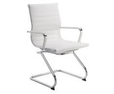 Silla confidente Aluminium blanco