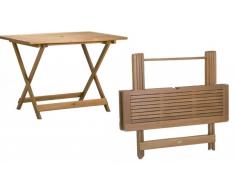 Mesa de madera plegable 125x80