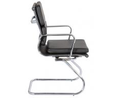 Silla confidente Aluminium Soft negro