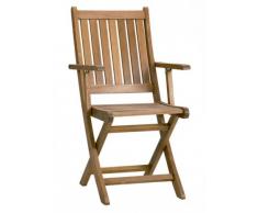 Sillon con brazos plegable madera Agatha