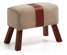 Reposapies club canvas desgastado