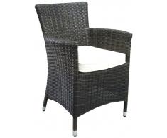 Sillon rattan chocolate Toula