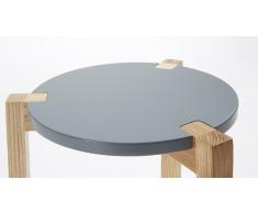 Mesa auxiliar madera natural gris