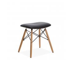 Taburete Bajo Tapizado WOODEN