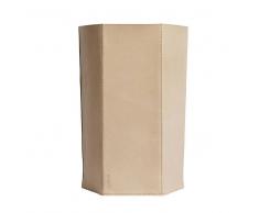 OYOY Papelera Hexagon, cuero 35 cm