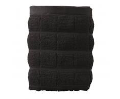 Juna Toalla de baño Tiles negro, 70 x 140 cm