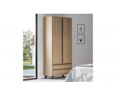 Armario 2 puertas 2 cajones nórdico Borgen