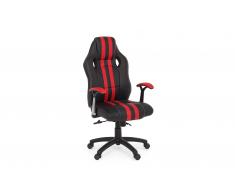 Silla de escritorio Spider negro y rojo