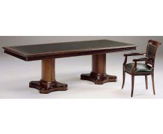 Mesa de juntas doble pedestal rectangular clásico Diana