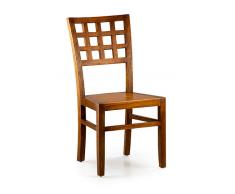 Silla de madera cuadros colonial Star