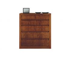 Cómoda de madera con ruedas clásica Koval