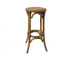 Taburete bar roble natural sin respaldo