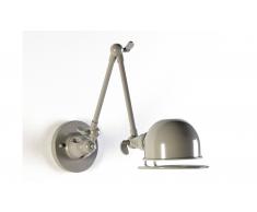 Aplique de pared metal gris Capa