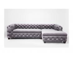Sofa esquinero My Desire gris plata brazo dcha